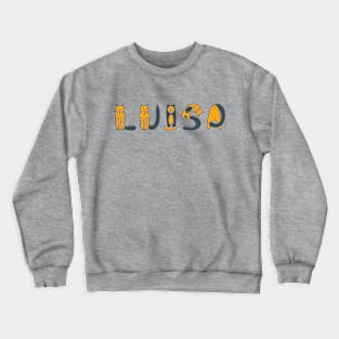 Luisa | Girl Name | Cat Lover | Cat Illustration Crewneck Sweatshirt